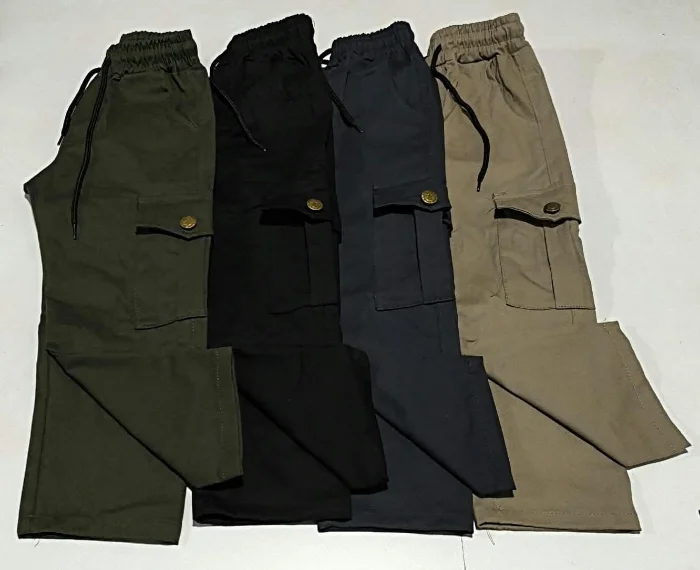 Jogger Cargos de Gabardina Premium