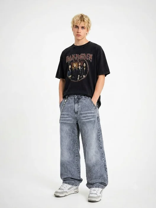 Jean Baggy  Gris Hombre