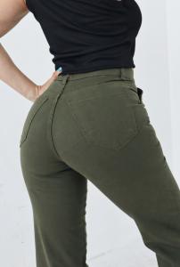 Jean Wide Leg Verde Dama