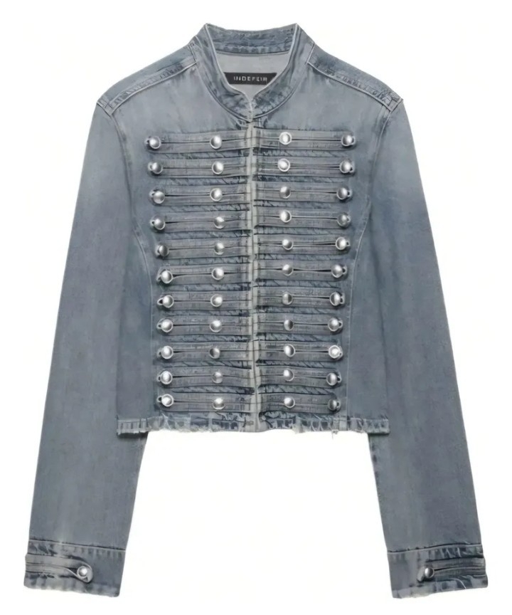 Campera Jean Óxido Napoleón Dama - Imagen 3