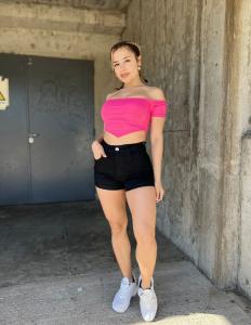 Short Jean Negro Dama Elástizados