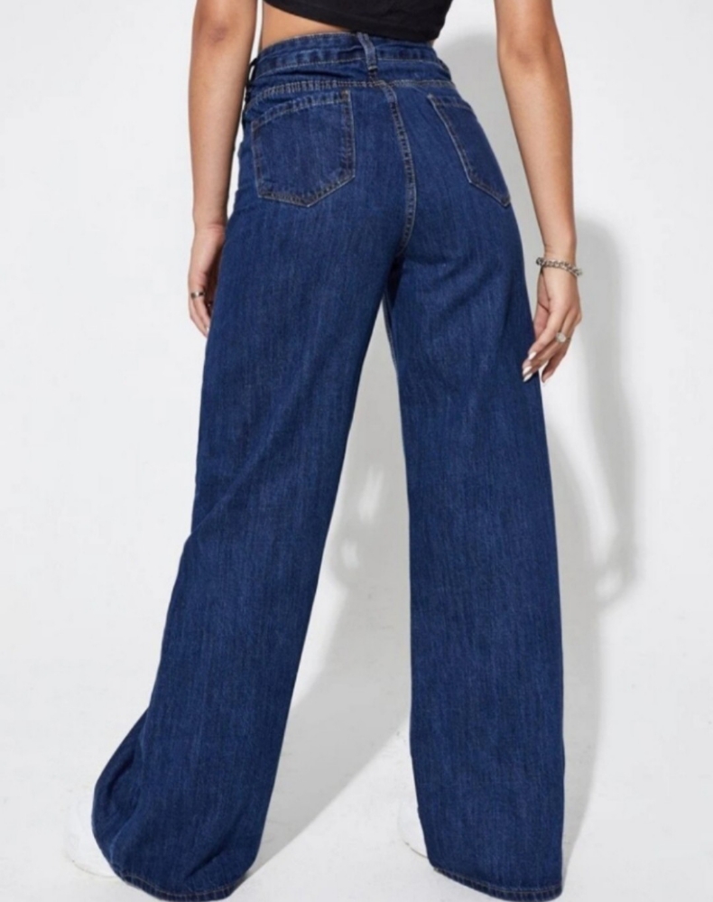 Jean Wide Leg Dama " Azul " Palazo - Imagen 4