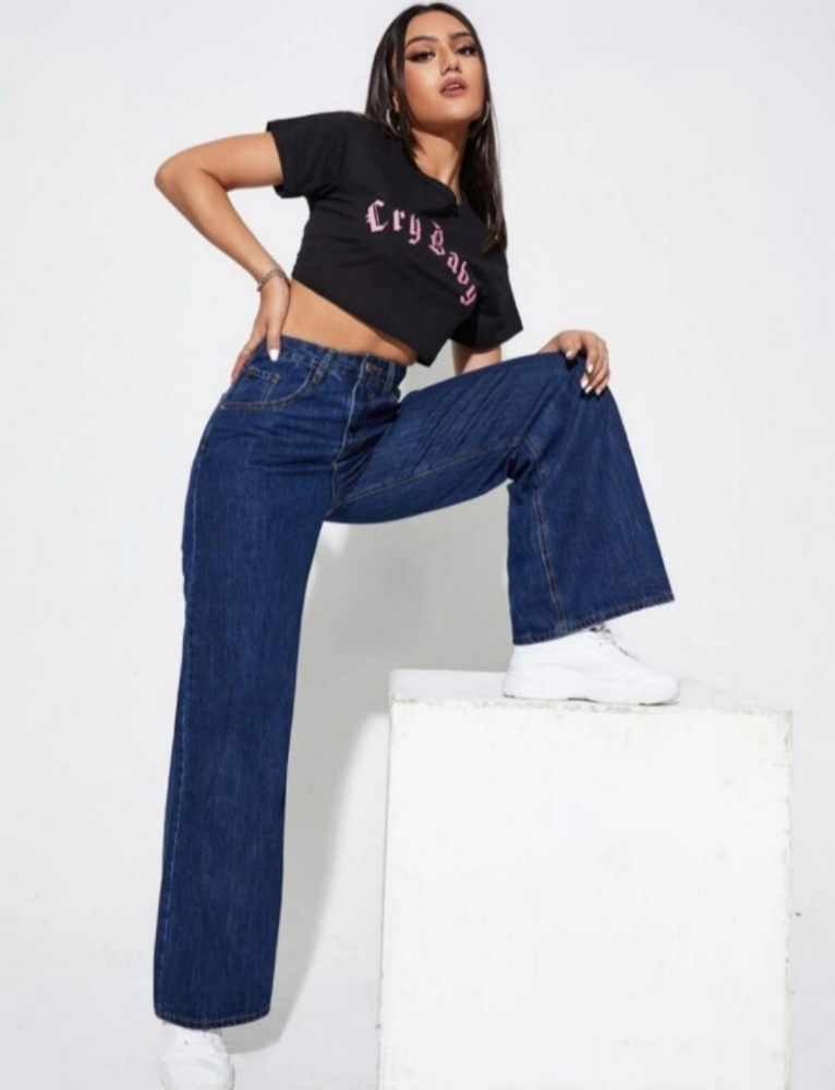 Jean Wide Leg Dama " Azul " Palazo - Imagen 3