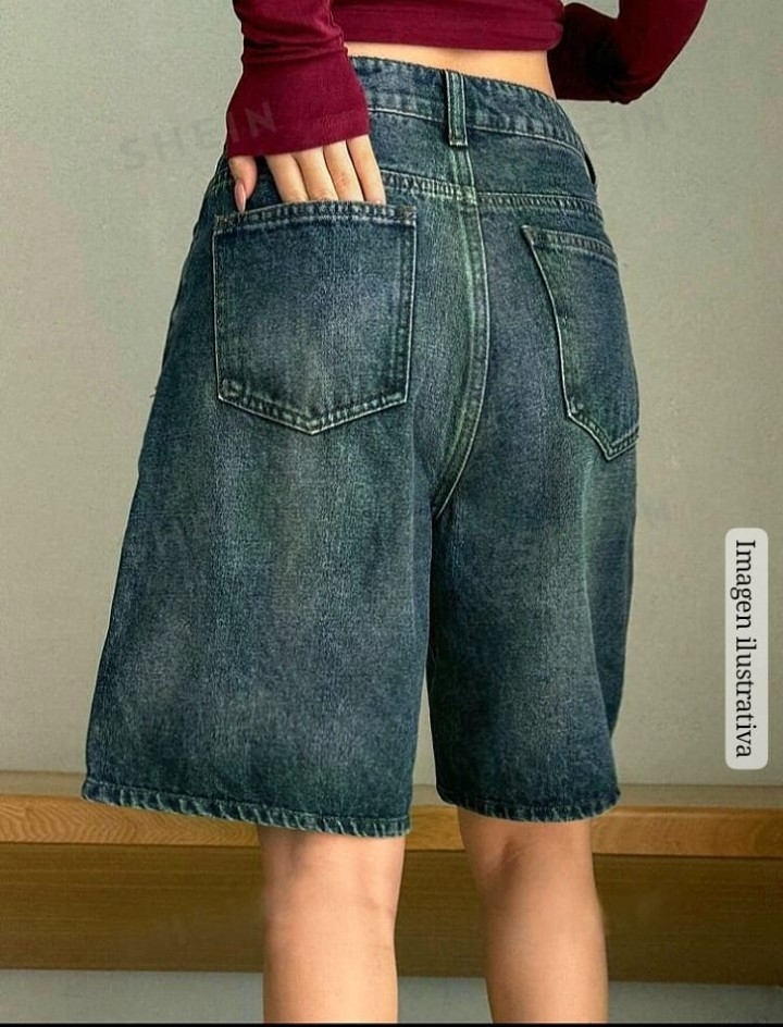 Berrmuda Baggy Jean Óxido - Imagen 2