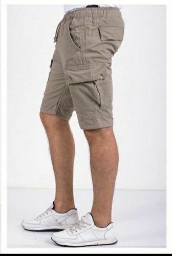 Berrmuda Cargo Colores Gabardina Hombre - Miniatura 2