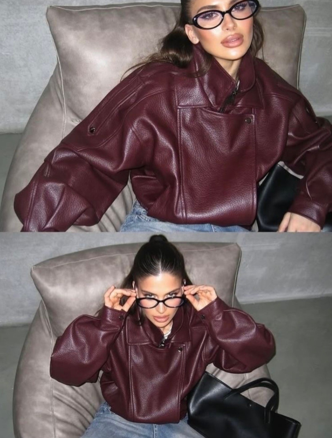 Campera Zara Ecoc Cuero - Imagen 3