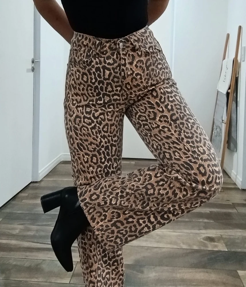 Jean Wide Leg Animal Print - Imagen 1