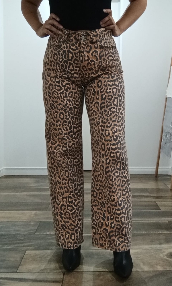 Jean Wide Leg Animal Print - Imagen 2