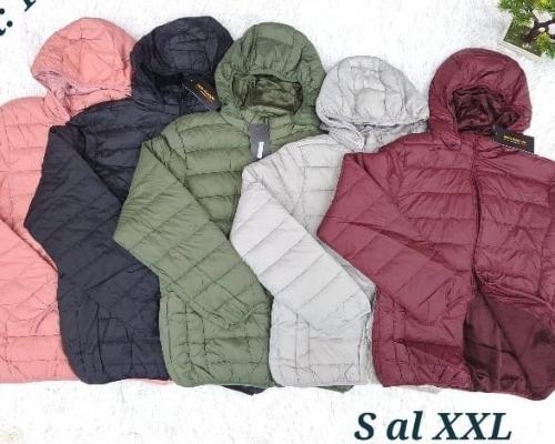 Campera Canelón Importada con y sin Piel Colores Dama - Miniatura 8