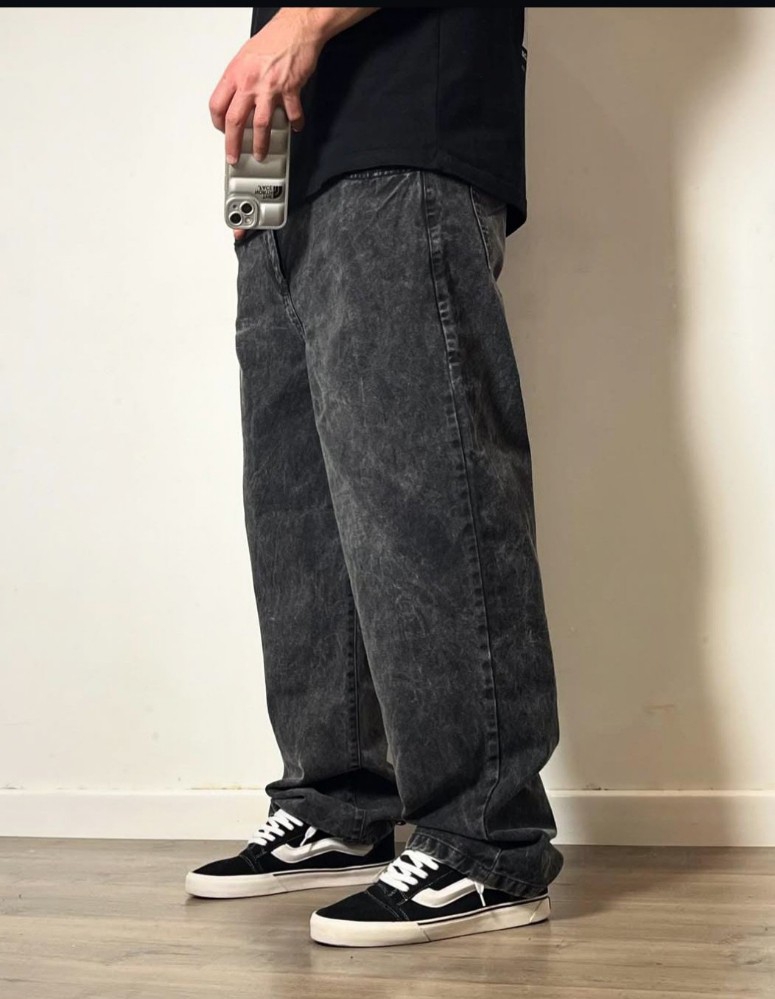 Jean Baggy Gris Oscuro Hombre - Imagen 2