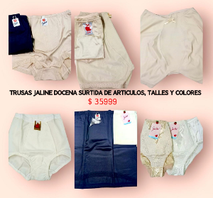 Trusas Jaline. Modelos y Talles Surtidos. Solo X Docena. Lenceriamonique.com - Miniatura 2