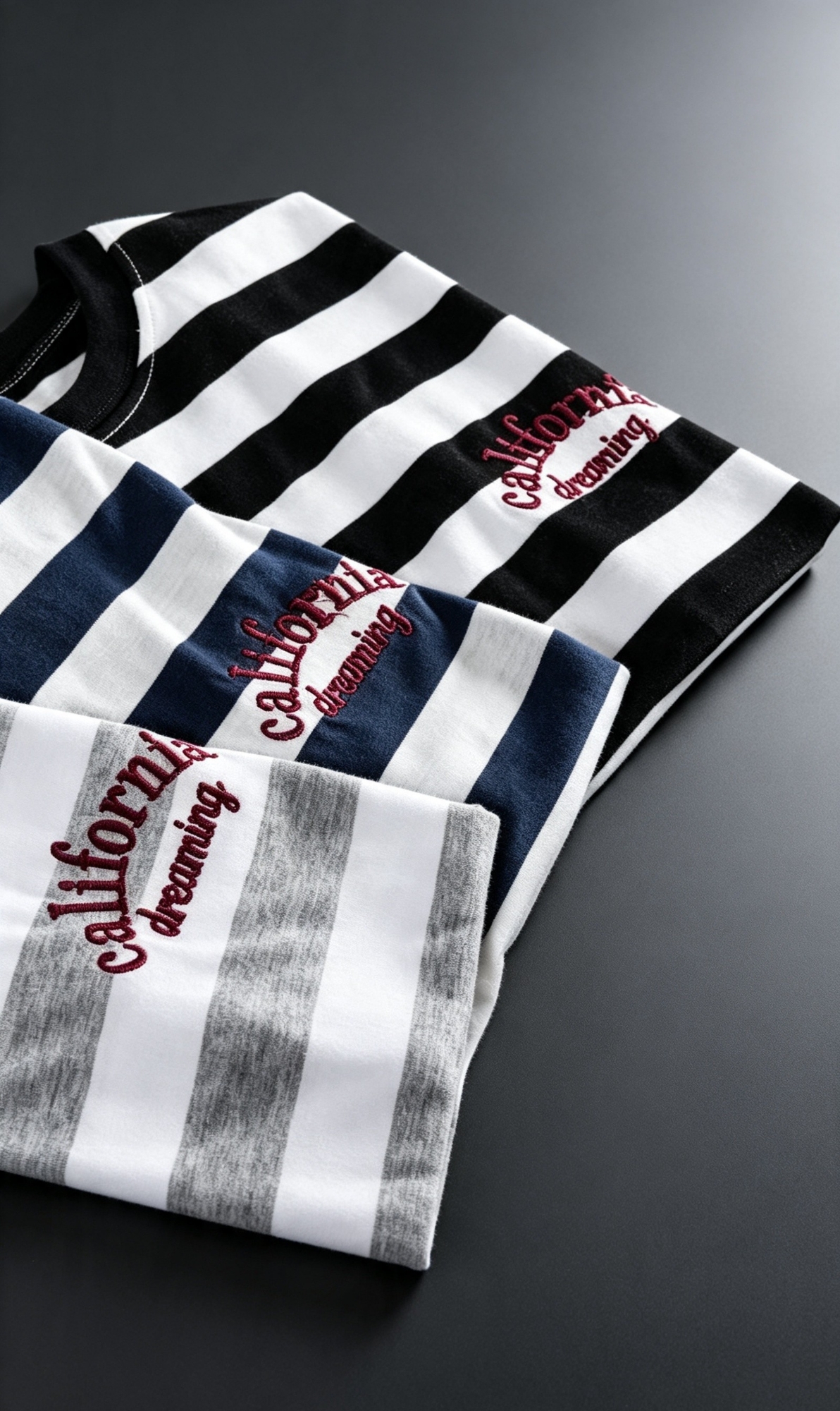 Remera Bordada California Raya Ancha - Imagen 6
