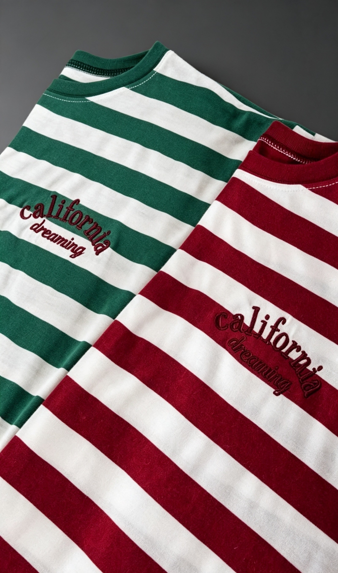 Remera Bordada California Raya Ancha - Imagen 7