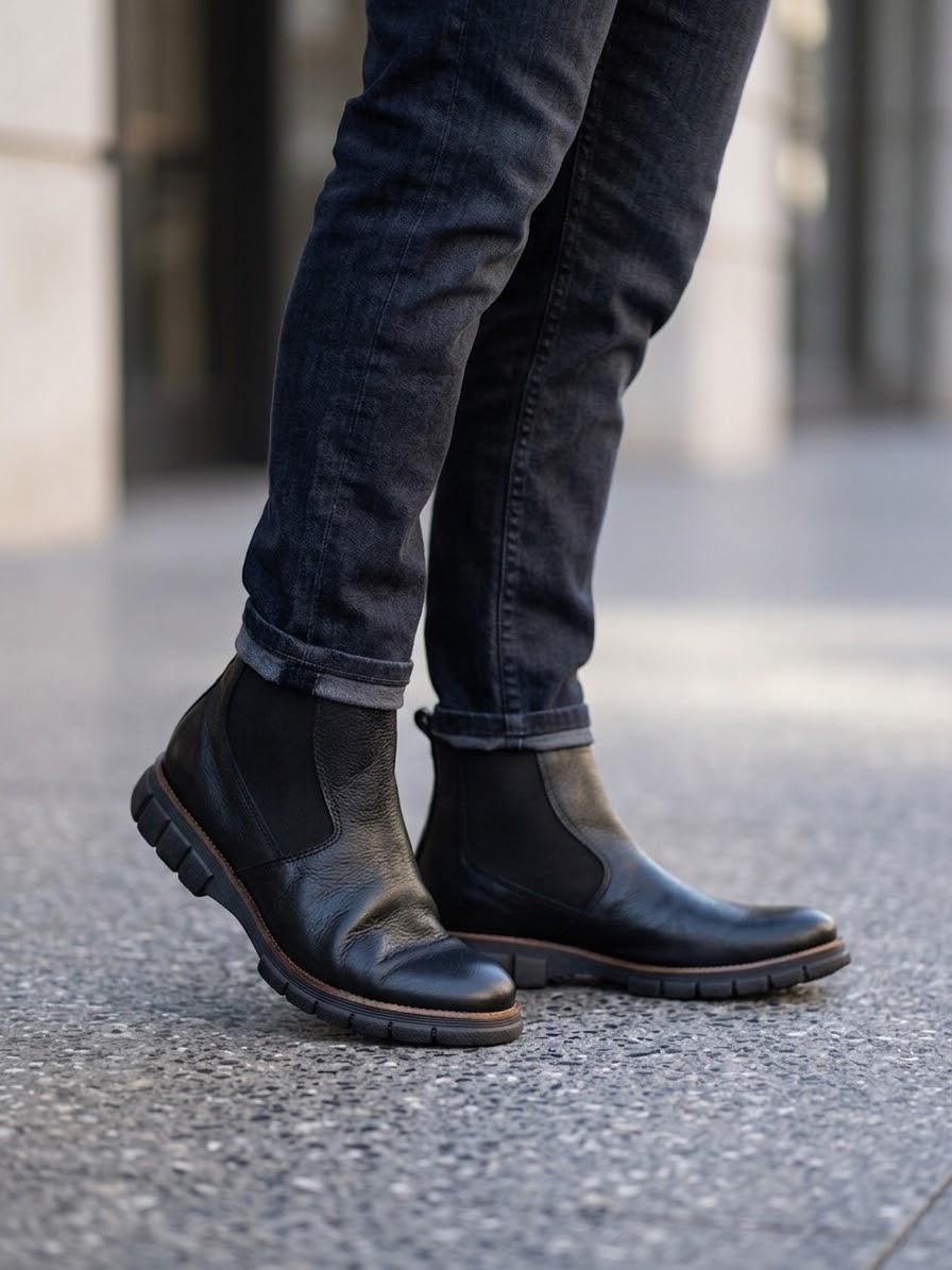 Bota Modelo Becerra Black Cuero Vacuno - Imagen 2