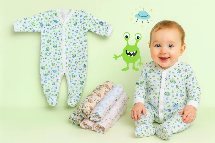 Entero Interlock Estampado (3900) Pack X 6