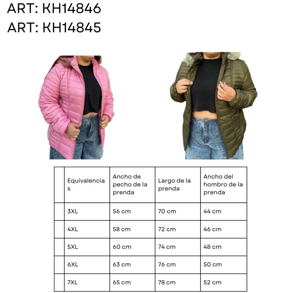 Camperas Talle Plus de Dama con Elástico Laterales - Imagen 2