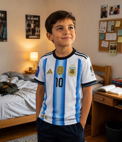 Camiseta de Argentina Niño Sublimado Tela Set