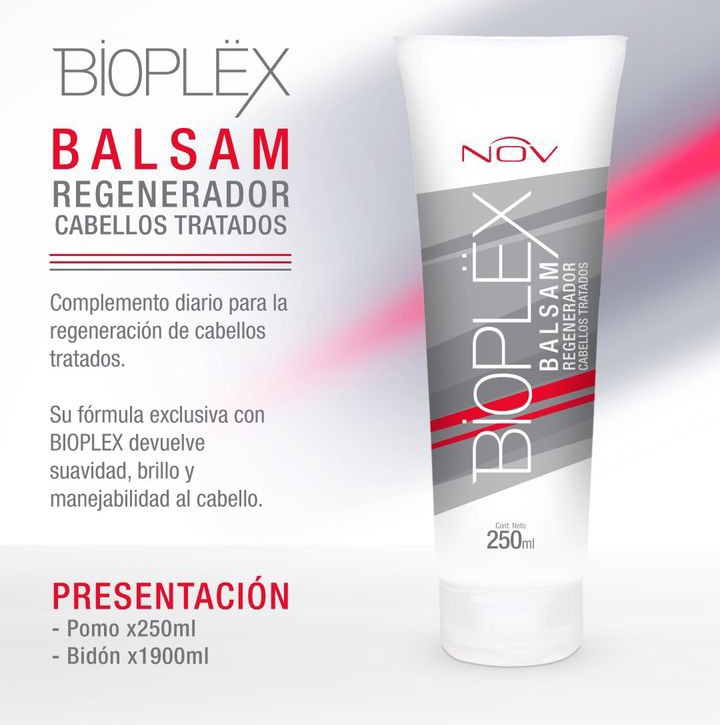 Bioplex Nov Shampoo Ó Bálsamo Acondicionador X 250ml C/pomo - Imagen 4