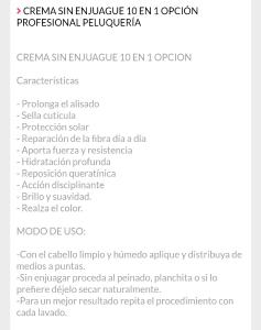 Opción Bb Hair Crema de Peinar y Nutrición sin Enjuagar X 225ml - Miniatura 3
