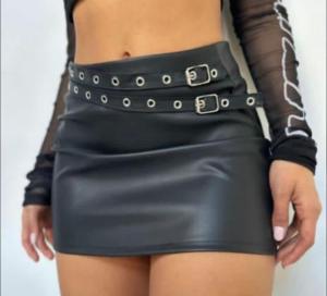 Pollera Engomada Doble Cinto