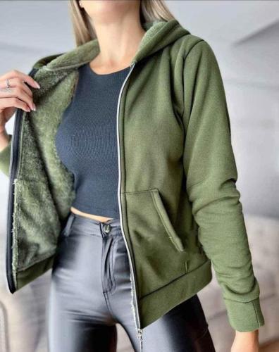 Campera Dama con Piel