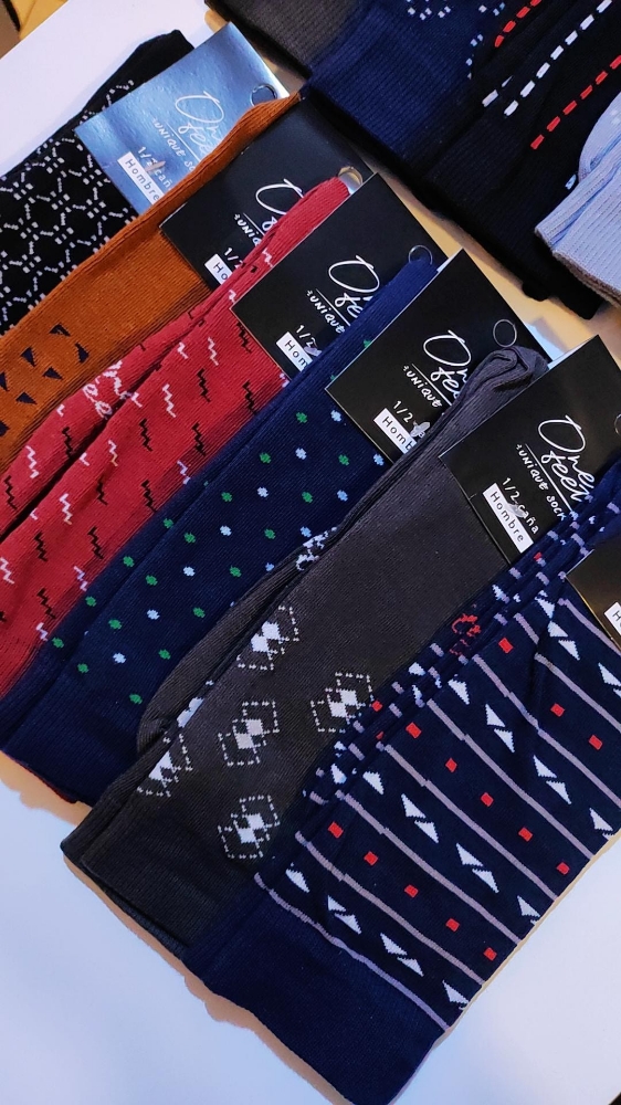Media Caña Clásico Estampado de Hombre - Imagen 2