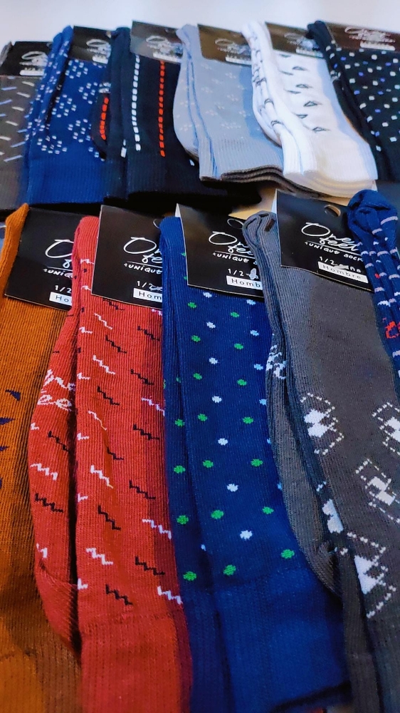Media Caña Clásico Estampado de Hombre - Imagen 4