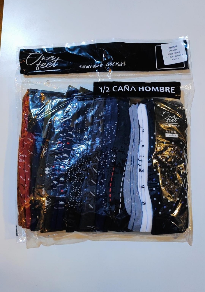 Media Caña Clásico Estampado de Hombre - Imagen 8