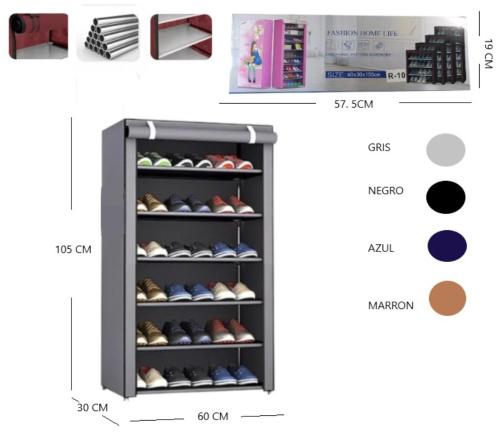 Organizador de Calzados 6 Niveles (med   105x60x30)