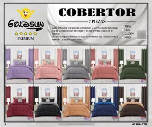 Set de 7 Piezas Lisos, Marca Goldsun Queen