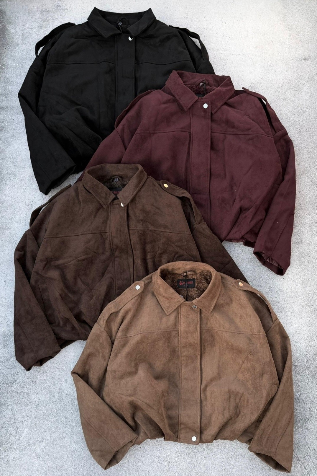 Campera Gamuzada con Piel - Imagen 3