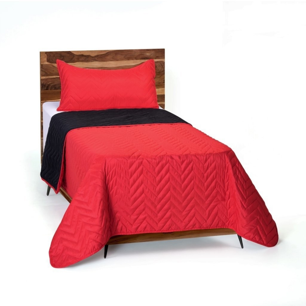 Cubrecamas Lisos Reversibles Bicolor, Plaza 11/2 y 21/2 - Imagen 2