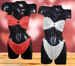 Conjunto Bando con Frunce Puntilla