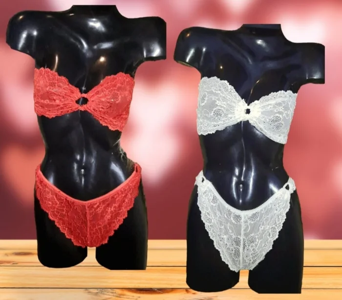 Conjunto Bando con Frunce Puntilla