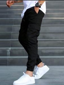 Jean Jogger Cargo Negro Hombre