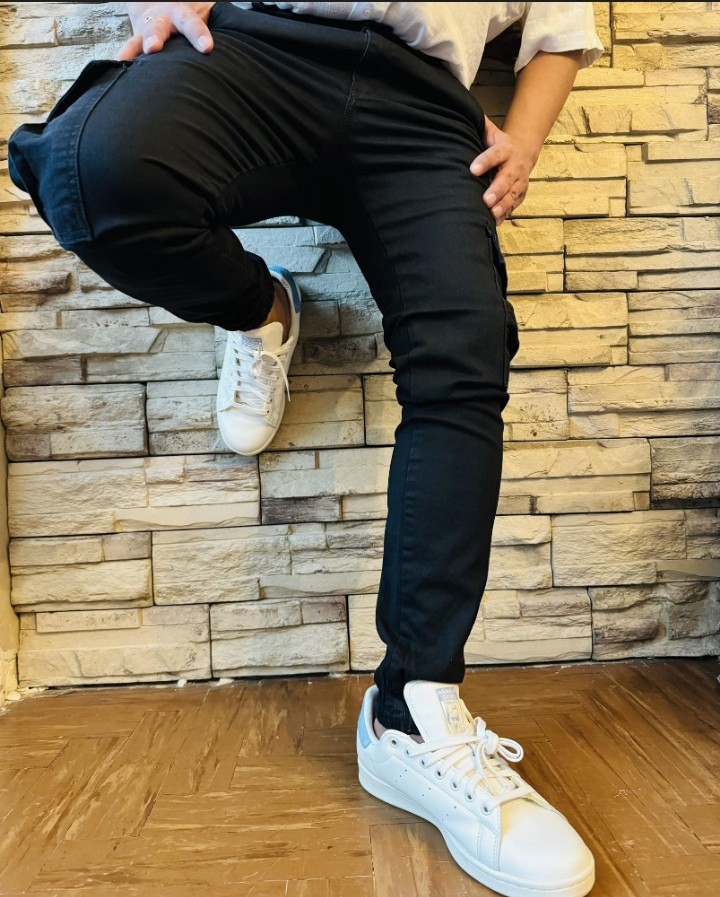 Jean Jogger Cargo Negro Hombre - Imagen 5