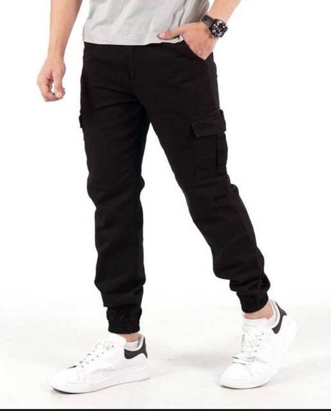 Jean Jogger Cargo Negro Hombre - Imagen 4