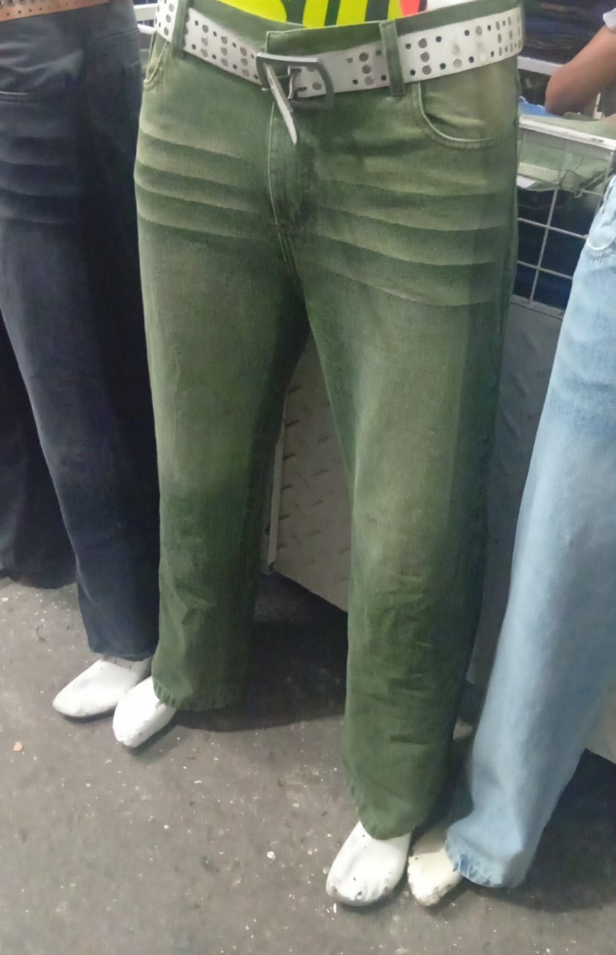 Jean Baggy Óxido Verde Hombre Rígido - Imagen 6