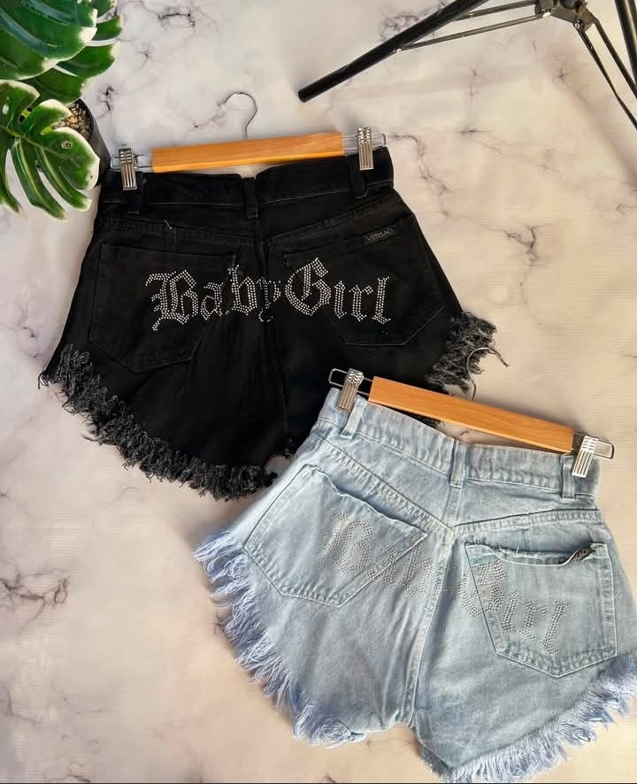 Short Jean Playero Stras Brillo Baby Girl - Imagen 5