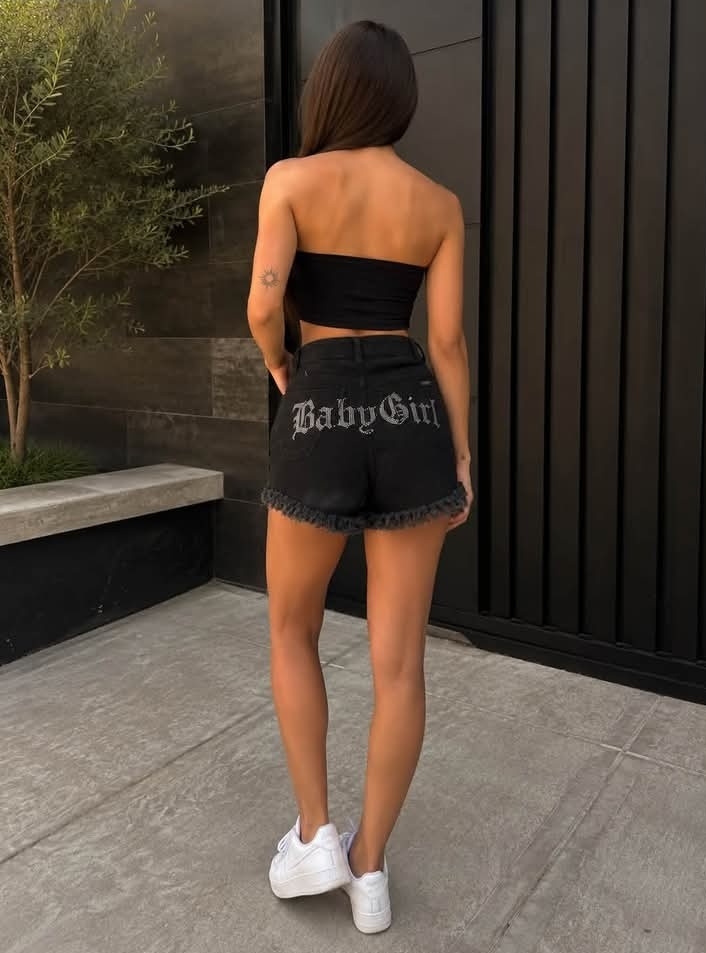 Short Jean Playero Stras Brillo Baby Girl - Imagen 8