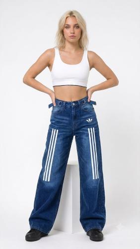 Jean Baggy Adidas Colores Dama