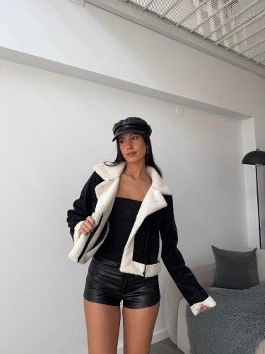Campera Gamulan Negro Dama