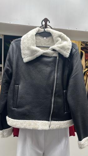 Campera Gamulan Negro Dama - Miniatura 3