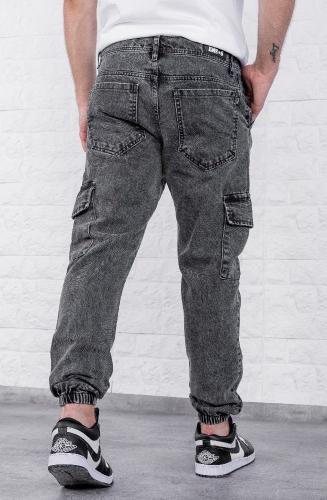 Jean Jogger Cargo Gris Hombre