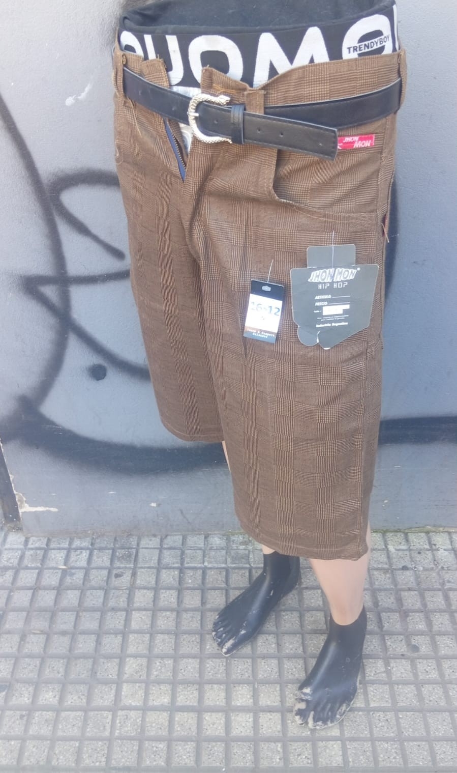 Bermuda Cuadrille Hombre Diseño Grafiti Tribal - Imagen 4