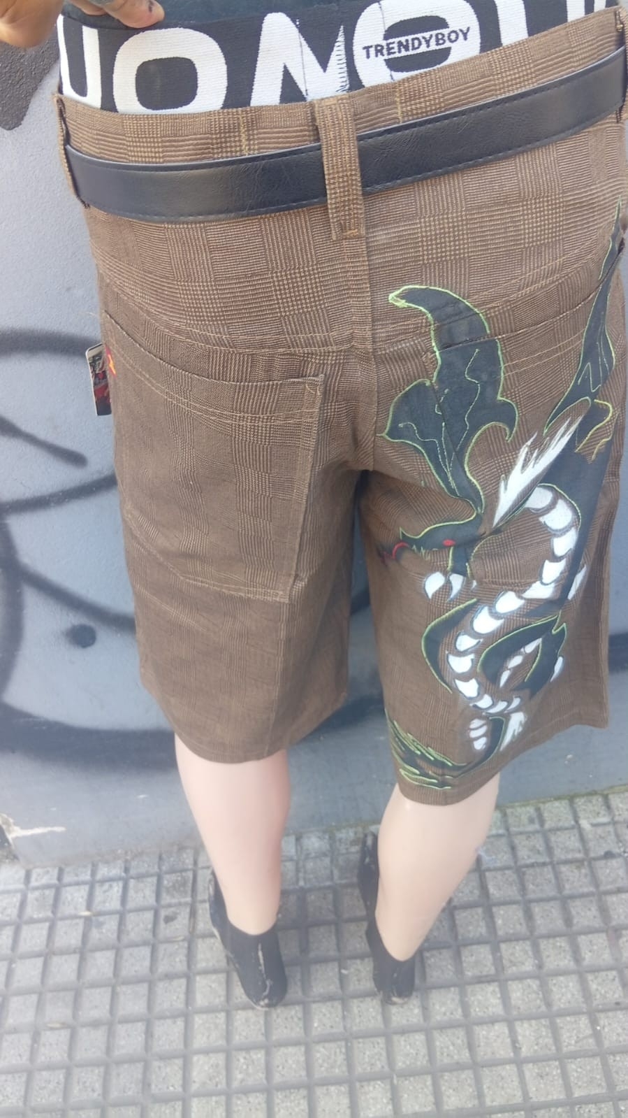 Bermuda Cuadrille Hombre Diseño Grafiti Tribal - Imagen 5