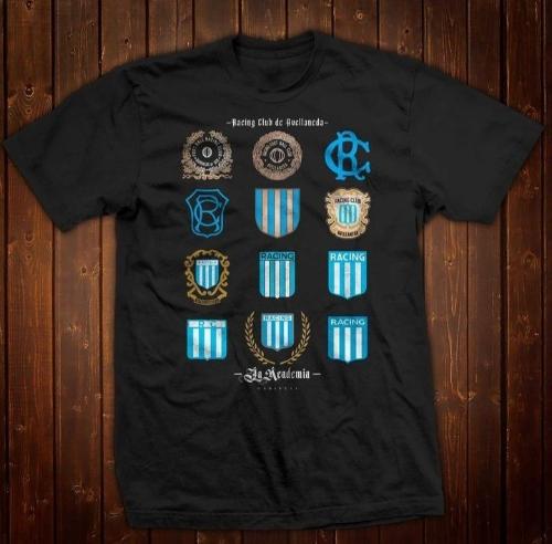 Remeras Escudos de Equipo de Futbol River,  Boca, Independiente  y Racing - Miniatura 4
