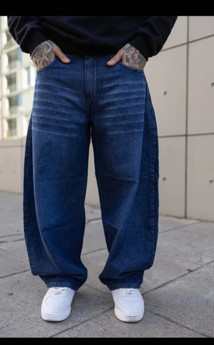 Jean Baggy Azul Oscuro Rígido