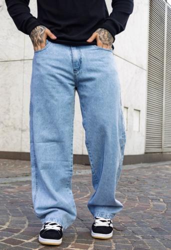 Jean Baggy Celeste Hombre