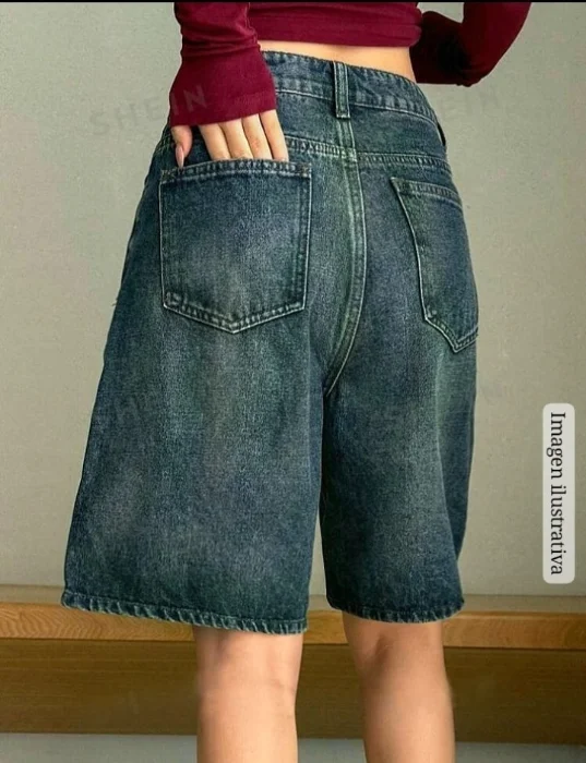 Bermuda Baggy Jean Óxido